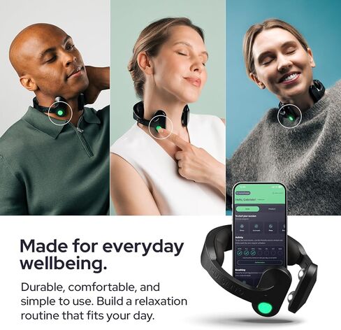 Pulsetto FIT Wellness Wearable with Vagus Nerve Support – Patented Neuro Technology for Relaxation, Stress Balance, Focus, and Restful Sleep in Saudi Arabia