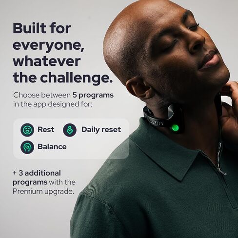Pulsetto FIT Wellness Wearable with Vagus Nerve Support – Patented Neuro Technology for Relaxation, Stress Balance, Focus, and Restful Sleep in Saudi Arabia