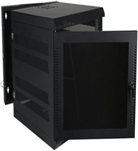 Quest Manufacturing Wall Enclosure, Front/Rear Access, 27"H x 21"W x 24"D, Black (WM3019-14-02) in Saudi Arabia