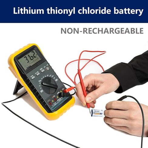 1/2AA LS 14250 ER14250 بطارية ليثيوم 3.6 فولت 1200 مللي أمبير متوافقة مع مراقبة حركة طوق الكلب/نظام أمان المنزل/نظام إنذار (4 عبوات) in Kuwait