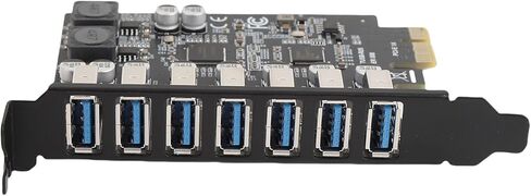 بطاقة توسيع USB 3.2 الجيل 1، بطاقة توسيع شريحة نقل 5 جيجابت في الثانية D720201، بطاقة توسيع PCIE 7 منافذ للتوصيل والتشغيل لـ 10 11 in Kuwait