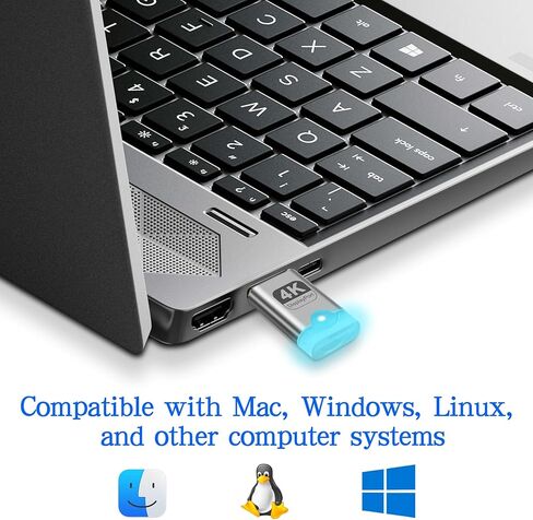 XMSJSIY 4K DP Dummy Plug DisplayPort Display EDID Emulator Headless Ghost with LED Light Virtual Display Adapter Supports 3840x2160@60Hz for Remote PC Desktop - 2PCS in Saudi Arabia
