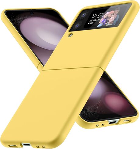 حافظة لهاتف Galaxy Z Flip 4، حافظة من البولي كربونات غير اللامعة للنساء والرجال والبنات والأولاد، حماية من السقوط، غطاء نحيف ورفيع مضاد للصدمات لهاتف Galaxy Z Flip 4، أخضر عميق 10.16 in Kuwait