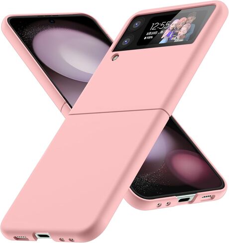 حافظة لهاتف Galaxy Z Flip 4، حافظة من البولي كربونات غير اللامعة للنساء والرجال والبنات والأولاد، حماية من السقوط، غطاء نحيف ورفيع مضاد للصدمات لهاتف Galaxy Z Flip 4، أخضر عميق 10.16 in Kuwait