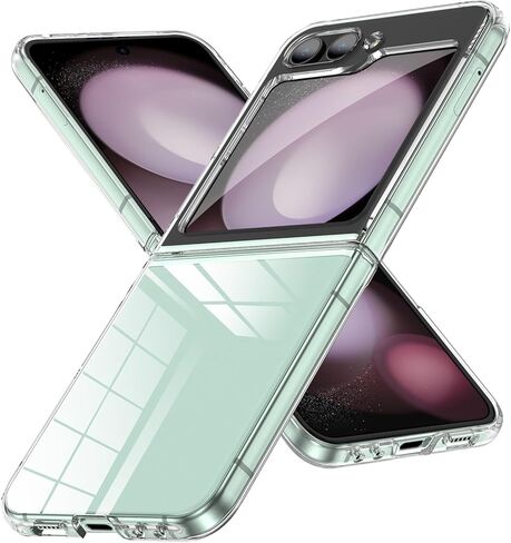 حافظة لهاتف Galaxy Z Flip 4، حافظة من البولي كربونات غير اللامعة للنساء والرجال والبنات والأولاد، حماية من السقوط، غطاء نحيف ورفيع مضاد للصدمات لهاتف Galaxy Z Flip 4، أخضر عميق 10.16 in Kuwait