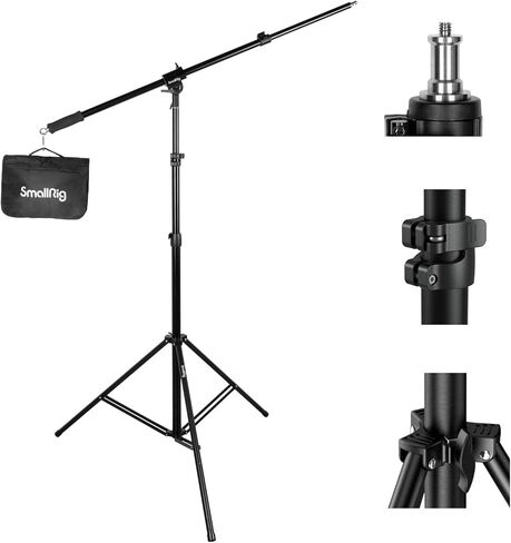 SMALLRIG Photography Light Stand 110"/9.2ft/280cm, Air-Cushioned Aluminum Photo Video Tripod Stand with 1/4" Screw for Softbox, Studio Light, Reflector and Ring Light, Max Load 8kg, RA-S280-3736 in Kuwait