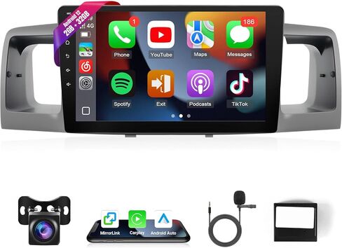 Naifay Android 12 Car Radio for Toyota Corolla 2003 2004 2005 2006 2007 2008(Not Fit J.B.L & Large Screen), 9inch Touch Screen for Corolla Stereo with Carplay Android Auto Bluetooth FM GPS WIFI Camera in Saudi Arabia