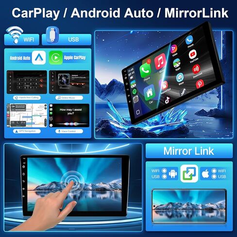 ستيريو سيارة Leadfan لنيسان ألتيما Teana 2013-2015 استبدال الراديو مع CarPlay اللاسلكي Android Auto، شاشة لمس 10.1 بوصة مدمجة في بلوتوث GPS للملاحة WiFi SWC وميكروفون كاميرا احتياطية in Kuwait