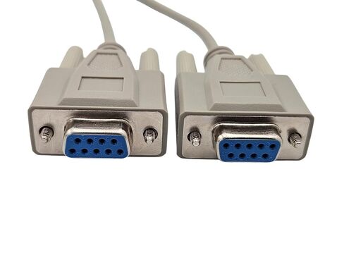 MICRO CONNECTORS 10 ft. Null Modem Serial (DB9 Female to Female) Cable Gray 10-Pack (M02-233-10P) in Saudi Arabia