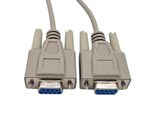 MICRO CONNECTORS 10 ft. Null Modem Serial (DB9 Female to Female) Cable Gray 10-Pack (M02-233-10P) in Saudi Arabia