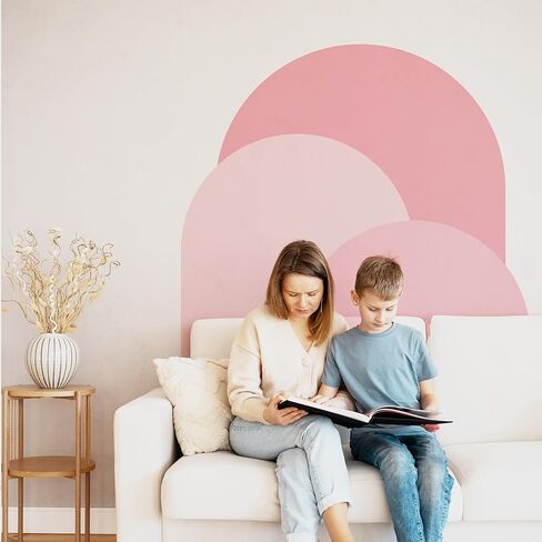 Boho Arch Headboard Wall Decal – Custom Name Vinyl Mural for Bedroom, Nursery, Living Room – Removable, Personalized Wall Art – Modern Bohemian Decor – Made in USA – WM1025 in Kuwait