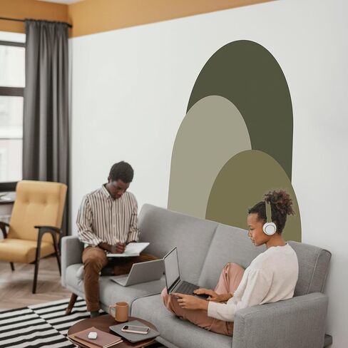 Boho Arch Headboard Wall Decal – Custom Name Vinyl Mural for Bedroom, Nursery, Living Room – Removable, Personalized Wall Art – Modern Bohemian Decor – Made in USA – WM1025 in Kuwait