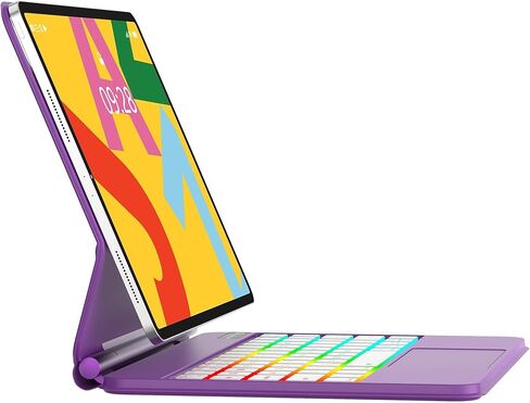 iPad Air 11 inch Case with Keyboard (M3/M2) 2025/2024, Magic-Style Magnetic Keyboard Case with Multi-Touch, 7 Colors Rainbow Backlit for iPad Air 5th/4th 10.9" & iPad Pro 11" (4th/3rd/2nd/1st Gen) in Kuwait