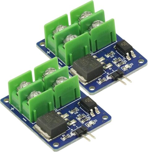 2 قطعة 3 فولت 5 فولت التحكم في الجهد المنخفض الجهد العالي 12 فولت 24 فولت 36 فولت وحدة تبديل Mosfet ، وحدة تبديل MOSFET لـ Arduino Connect IO MCU PWM التحكم في سرعة المحرك 22A in Saudi Arabia