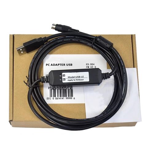USB-LE Applicable Programming Cable PLC Debugging Cable Communication Download Data Cable Dual-chip Design Industrial Grade General 3 Meter in Saudi Arabia