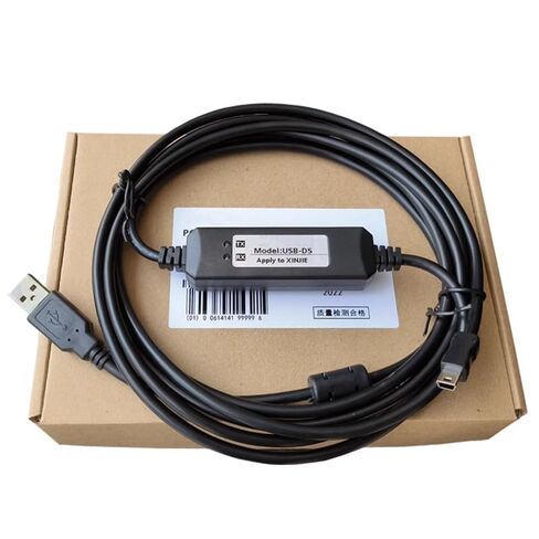 USB-DS for Servo Drive DS Series Debugging Cable Programming Cable Computer USB Port Communication Download Cable Dual Chip Design Industrial Grade Economy Model 3 Meter in Saudi Arabia