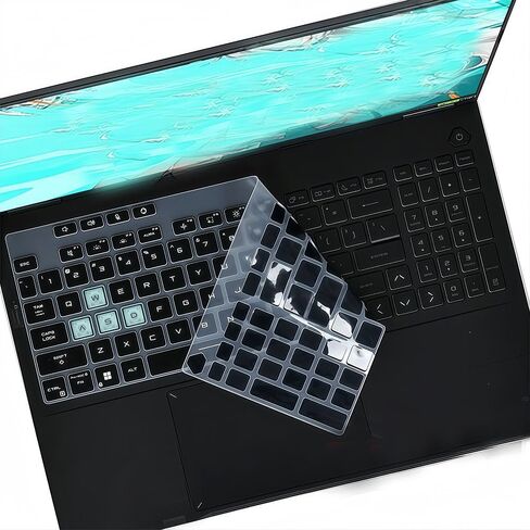 غلاف لوحة المفاتيح متوافق مع ASUS TUF Gaming A16 16" FA608 FA608UP FA608UM FA608WI FA608WV Series Laptop, ASUS TUF F16 16" FX608 FX608LP FX608LM FX608JMR FX608JH Series (ليس لسلسلة FA607 FX607) (شفاف) in Kuwait