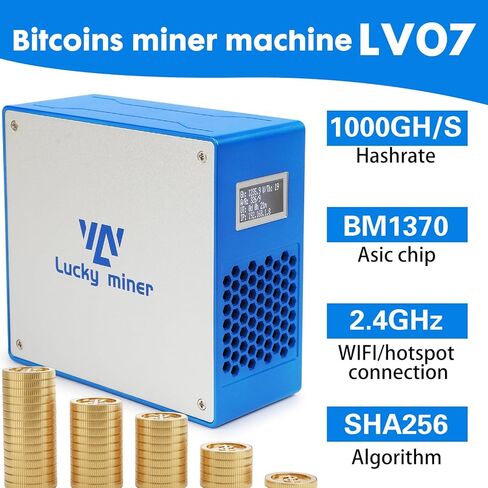 جهاز تعدين Lucky Miner LV07 Bitcoins ASIC للتعدين 1TH/S BTC SHA256 جهاز تعدين بيتكوين صامت صامت جهاز اليانصيب in Kuwait