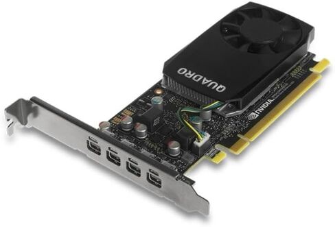 Lenovo PNY Nvidia Quadro P600 2GB GDDR5 4-Port Mini-DisplayPort Graphics Card is Compatible with Mini Tower Form Factor Machines(Renewed) in Kuwait