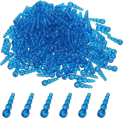PATIKIL Stacked Fishing Beads, Plastic Fishing Bead Trout Beads Tackle Trout Walleye Spinner Rig Lure Making Supplies in Kuwait