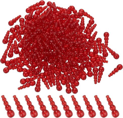 PATIKIL Stacked Fishing Beads, Plastic Fishing Bead Trout Beads Tackle Trout Walleye Spinner Rig Lure Making Supplies in Kuwait