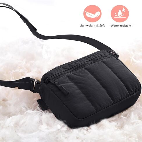 Soft Pistol Case for Women, Waist & Crossbody Concealed Carry Purse Gun Bag with Detachable Holster, Quilted Padded Handgun Pouch, Small Range Bag with Lockable Zipper for Handguns in Saudi Arabia