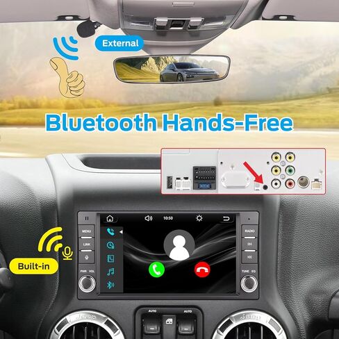 Fast Boot Linux Car Stereo Compatible with Jeep Wrangler Radio 2007-2018 Chrysler Dodge Ram 1500 | Bluetooth/Wireless CarPlay/Android Auto/FM/AM/RDS/USB | 180W DSP | in Saudi Arabia