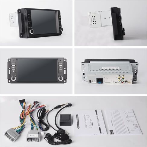 Fast Boot Linux Car Stereo Compatible with Jeep Wrangler Radio 2007-2018 Chrysler Dodge Ram 1500 | Bluetooth/Wireless CarPlay/Android Auto/FM/AM/RDS/USB | 180W DSP | in Saudi Arabia