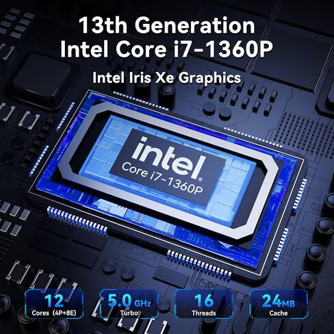 Intel NUC 13 PRO، لجهاز ASUS NUC 13 Pro Arena Canyon، ذاكرة الوصول العشوائي 32 جيجابايت 1 تيرابايت SSD، Core i7-1360P، كمبيوتر مكتبي صغير Win 11 Pro، 8K، Thunderbolt 4/WiFi-6/VESA للأعمال/المكتب/المنزل (متجدد) in Saudi Arabia