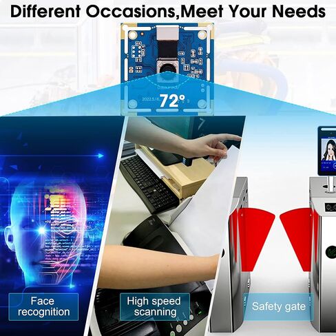 Autofocus USB Camera 8MP 4K Camera Module with 72° Distortion Free Lens,Plug and Play UVC USB2.0 for PC Computer,Compatible with Windows Linux,Ideal for Industrial Security Video Surveillance in Saudi Arabia