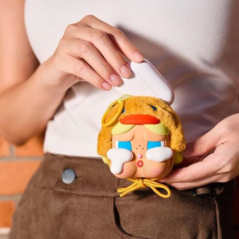 حافظة سماعات أذن من سلسلة Crybaby Crying Again من POP MART (Duck You) حافظة سماعات أذن محمولة لأجهزة Apple وSamsung وJBL وحقيبة حمل واقية لسماعات الرأس in Saudi Arabia