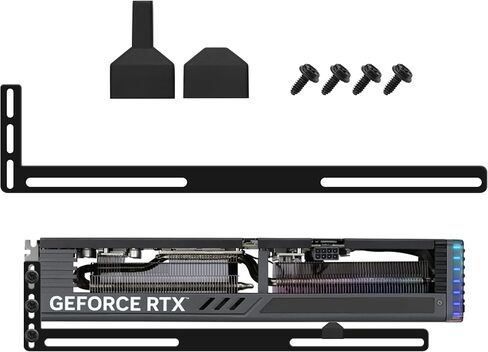 YAODHAOD GPU Support Bracket, Graphics Card GPU Brace Support Video Card Sag Holder, Single or Dual Slot Cards(Black) in Saudi Arabia