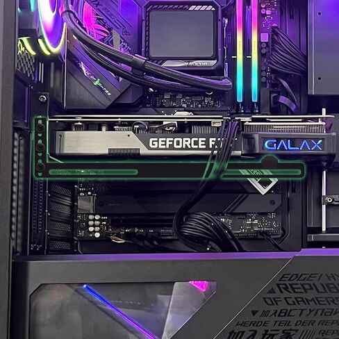 YAODHAOD GPU Support Bracket, Graphics Card GPU Brace Support Video Card Sag Holder, Single or Dual Slot Cards(Black) in Saudi Arabia