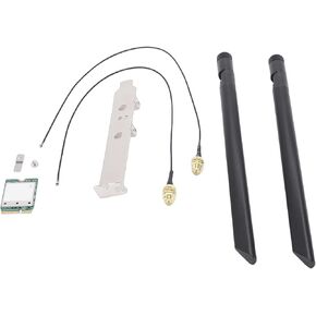 بطاقة WiFi 7 اللاسلكية، محول شبكة M.2 بسرعة 5.8 جيجابت في الثانية مع هوائيات خارجية 2x2 لـ 11، يدعم نطاقات 2.4 جيجا هرتز و5 جيجا هرتز و6 جيجا هرتز، و4K QAM، و320 ميجا هرتز in Saudi Arabia