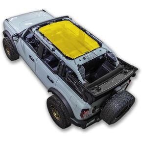 SPIDERWEBSHADE Original Bronco غطاء شمسي كامل بأربعة أبواب (2021-2026) متوافق مع Ford Bronco - آمن للوسائد الهوائية - صناعة أمريكية - ضمان 10 سنوات (وردي) in Kuwait