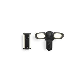 ،Ring Spotlight Cam Pro ،Plug-In (أحدث موديل) ،أسود مع Floodlight Cam Pro (أحدث موديل) ،أسود in Kuwait