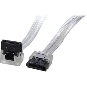 SC-SATA3-18-LL-SL-90 18" 90 Degree to 180 Degree SATA III 6Gb/s Data Cable w/Latch Silver in Saudi Arabia