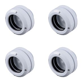 Bitspower 4-Pack G1/4" Multi-Link Fitting for 14mm OD Rigid Tubing, White, Desktop Water Cooling Component in Kuwait