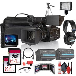 كاميرا فيديو Sony PXW-Z300، كاميرا فيديو احترافية 3-CMOS + شاشة 4K + ميكروفون ECM-VG1 + سماعات رأس + بطاريات 2X + بطاقات ذاكرة 2X سعة 64 جيجابايت + حقيبة حمل كبيرة + المزيد (متجددة) in Kuwait