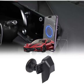Car Phone Holder Compatible with Chevrolet Corvette C8 2020-2025 Stingray Center Console Dashboard Phone Mount Magnetic Phone Mount Dash Clip Accessories in Kuwait