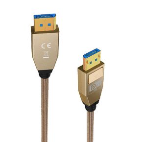 2ft 3D 80Gbps DisplayPort 16K@60Hz Cable, DP 2.1 Male Braided Cord for HDTV, Graphics Card, Laptop, Projector, Compatible with FreeSync G-Sync Gaming Monitor, Support 16K@30Hz 8K@240Hz 4K@240Hz in Kuwait