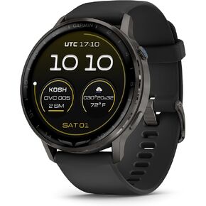 Garmin D2™ Air X15، ساعة ذكية Aviator متعددة الاستخدامات مزودة بنظام تحديد المواقع العالمي (GPS)، ومصباح LED، وميزات الصحة واللياقة البدنية، وطقس الطيران، وميكروفون/مكبر صوت مدمج، وشريط سيليكون أسود in Kuwait