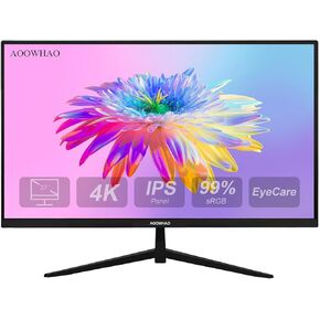 27 Inch 4K UHD (3840x2160) Monitor, Dual Mode 4K@60Hz/2K@144Hz, IPS Panel, Borderless Design, HDR400, 99% sRGB, Work & Gaming Monitor for Designers, Office, and PC Gaming with HDMI DP Type-c in Saudi Arabia