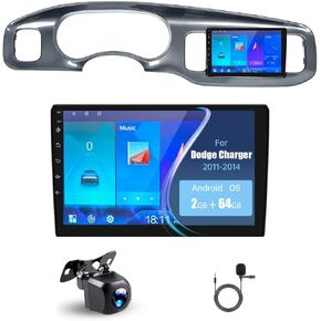 2+64G Car Radio for Dodge Charger 9 inch Touch Screen 2011 2012 2013 2014 Stereo,Wireless Carplay/Andriod Auto/Bluetooth/WiFi//EQ Audio/AM/FM/Navigation/AHD Camera in Saudi Arabia