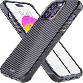 حافظة REBEL لهاتف iPhone 17 Pro Max [GEN7 Aramid Fiber] متوافقة مع MagSafe قوية، جوانب قابضة، زوايا مقاومة للصدمات، عدسة معدنية + أزرار، تصميم واقي مطور، هاتف 6.9 بوصة 2025 (أسود) in Kuwait
