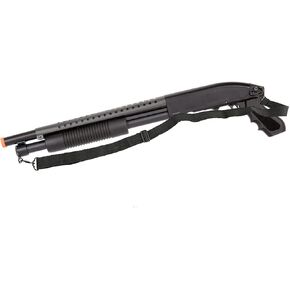 Durable Airsoft Shotgun Metal/Steel Barrel Single Shot Pump Action 300 FPS (Airsoft Gun) with Tactical Pistol Grip in Saudi Arabia