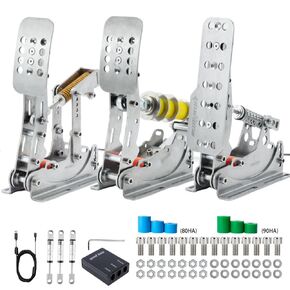 Simjack UT Sim Racing Pedals 200KG Load Cell Brake Pedal PC Racing Simulator Pedals Pressure Sensor HE Hydraulic Pedal (UT-P3-H3) in Kuwait
