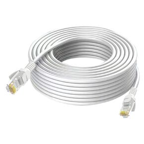 TEHAUX Cat5e Ethernet LAN Cable 50m with Copper-Coated Aluminum Rj45 Connector, Ultrathin Broadband Network Cable for Router and Computer Connection in Saudi Arabia