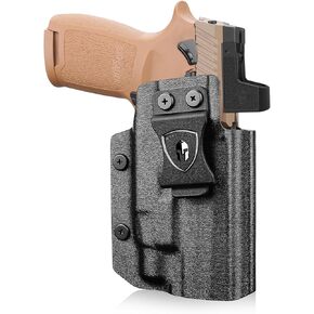 حافظة WARRIORLAND IWB Kydex الحاملة للضوء، تناسب تحديد P320 صغير الحجم/كامل الحجم مع TLR-7 X/TLR-7 X HL-X/TLR-7 / TLR / 7A مثبتة - قطع بصري | الصفة. غير قادر والاحتفاظ، اليد اليمنى in Kuwait