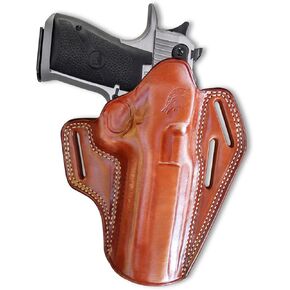 OWB Leather Pancake Holster Open Top for Desert Eagle, Fits All CALIBERS with 6'' Barrel, Right Hand Draw, Black Color #1089# in Kuwait